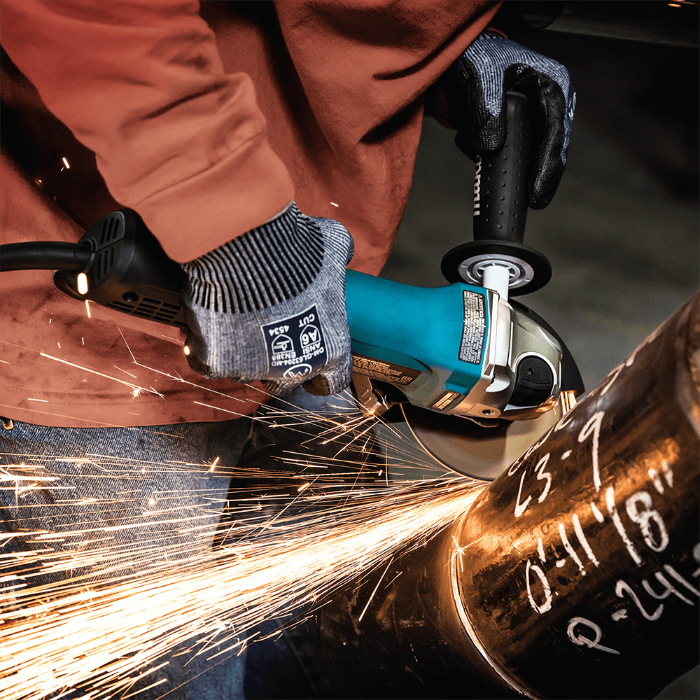 4-1/2" Paddle Switch Angle Grinder with Non-Removable Guard Alt 8 - Image