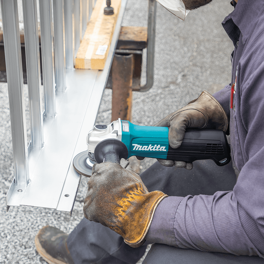 4-1/2" Paddle Switch Angle Grinder with Non-Removable Guard Alt 9 - Image