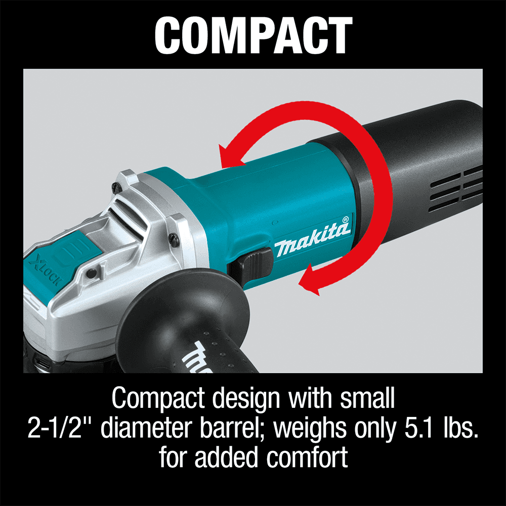 4-1/2" X-Lock Angle Grinder with AC/DC Switch Alt 5 - Image