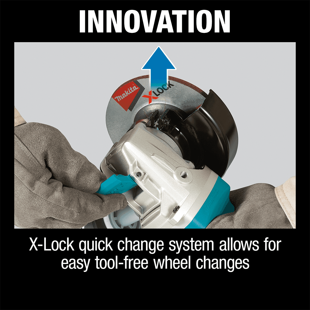 4-1/2" X-Lock Angle Grinder with AC/DC Switch Alt 7 - Image