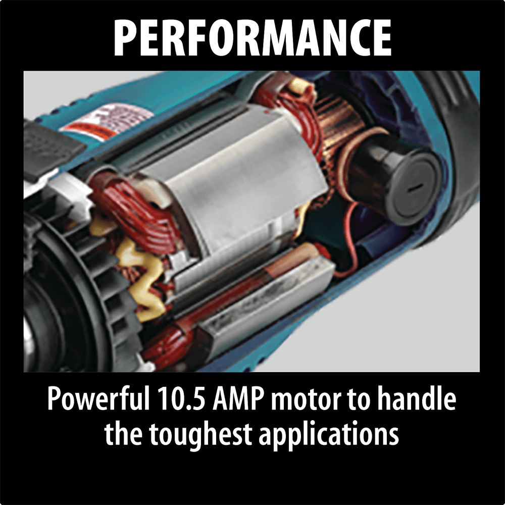 5" Angle Grinder with AC/DC Switch, 10.5 Amp Alt 4 - Image