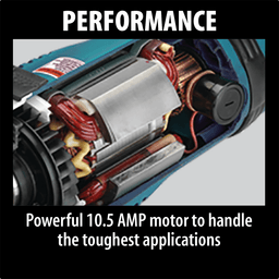 5" Angle Grinder with AC/DC Switch, 10.5 Amp Alt 4 - Image