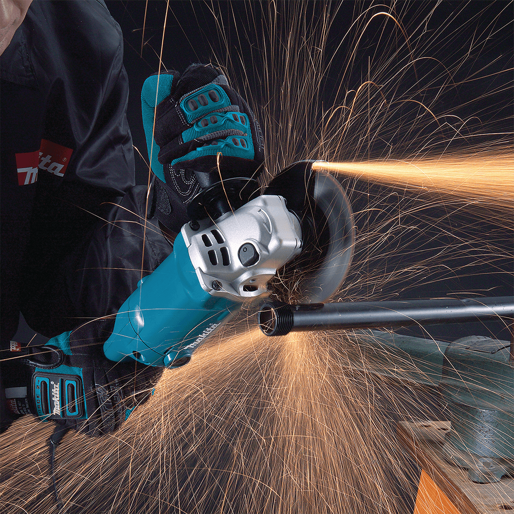5" SJS Angle Grinder with AC/DC Lock-Off Switch Alt 1 - Image