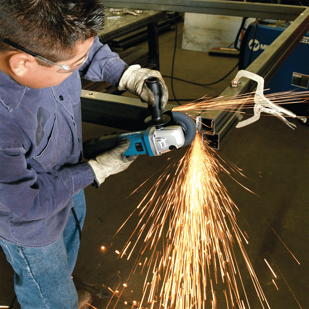 5" SJS Angle Grinder with AC/DC Lock-Off Switch Alt 3 - Image