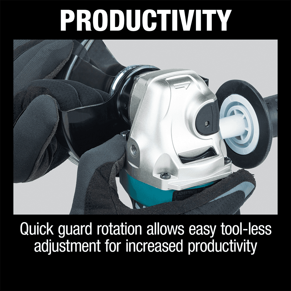 4-1/2" - 5" Angle Grinder with AC/DC Paddle Switch Alt 17 - Image