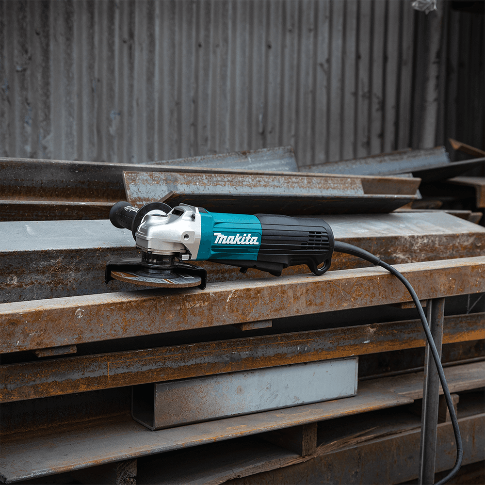4‑1/2" / 5" Paddle Switch Angle Grinder with Non-Removable Guard Alt 8 - Image