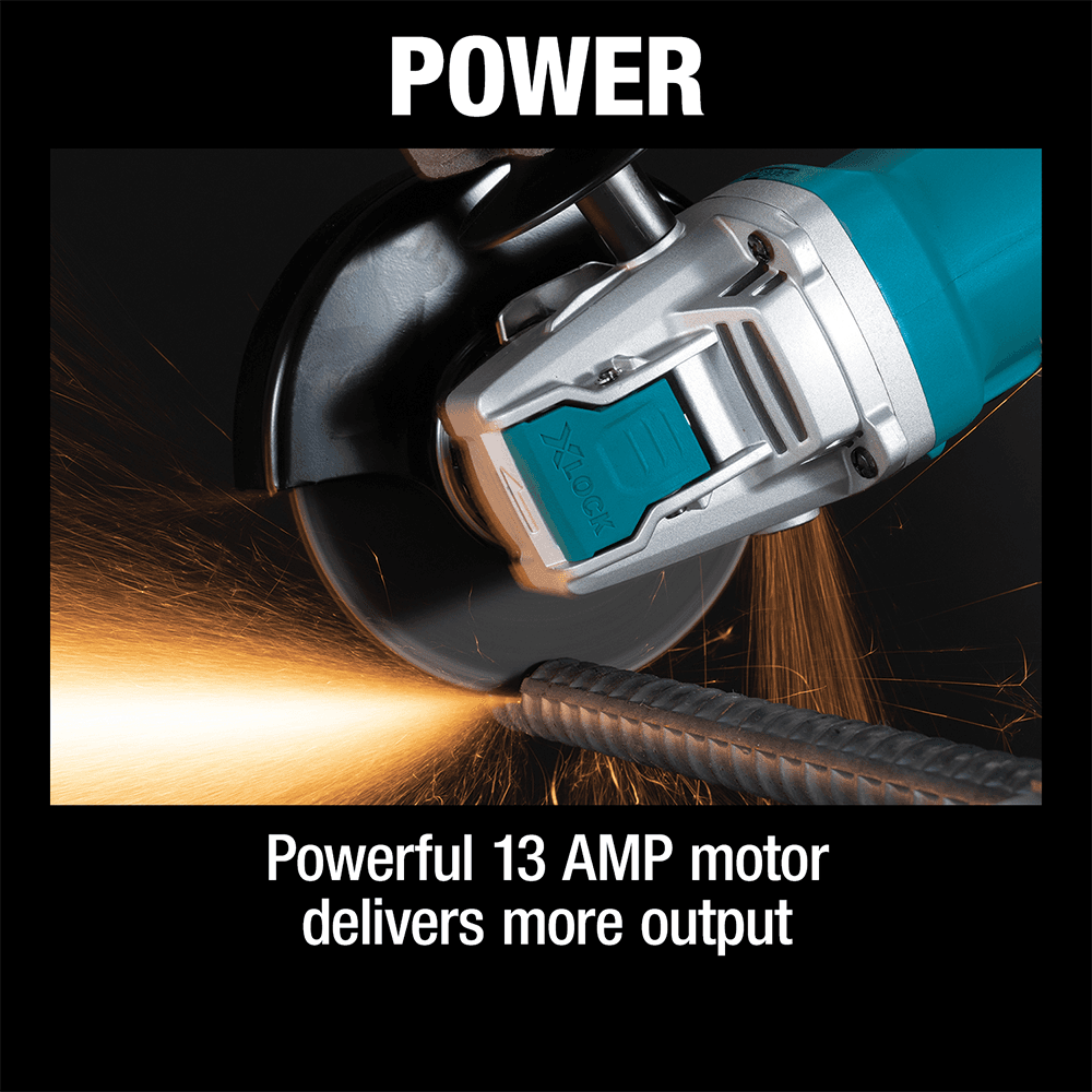 5" SJS X-LOCK High-Power Angle Grinder with SJS Alt 8 - Image