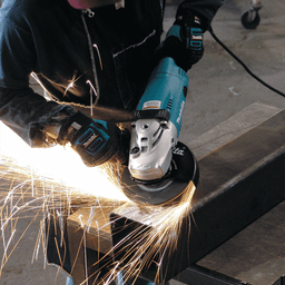 7" Angle Grinder with AC/DC Rear Trigger Handle Switch Alt 2 - Image
