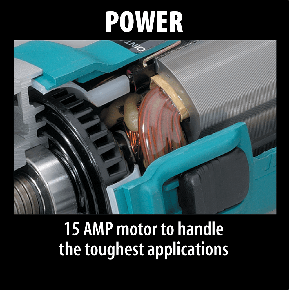 7" Angle Grinder with AC/DC Rear Trigger Handle Switch Alt 4 - Image