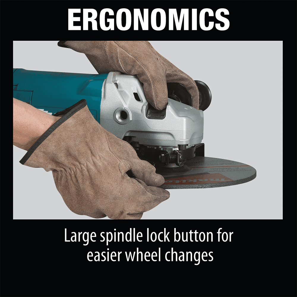 7" x 17-3/4" Angle Grinder with Lock‑On Switch Alt 4 - Image