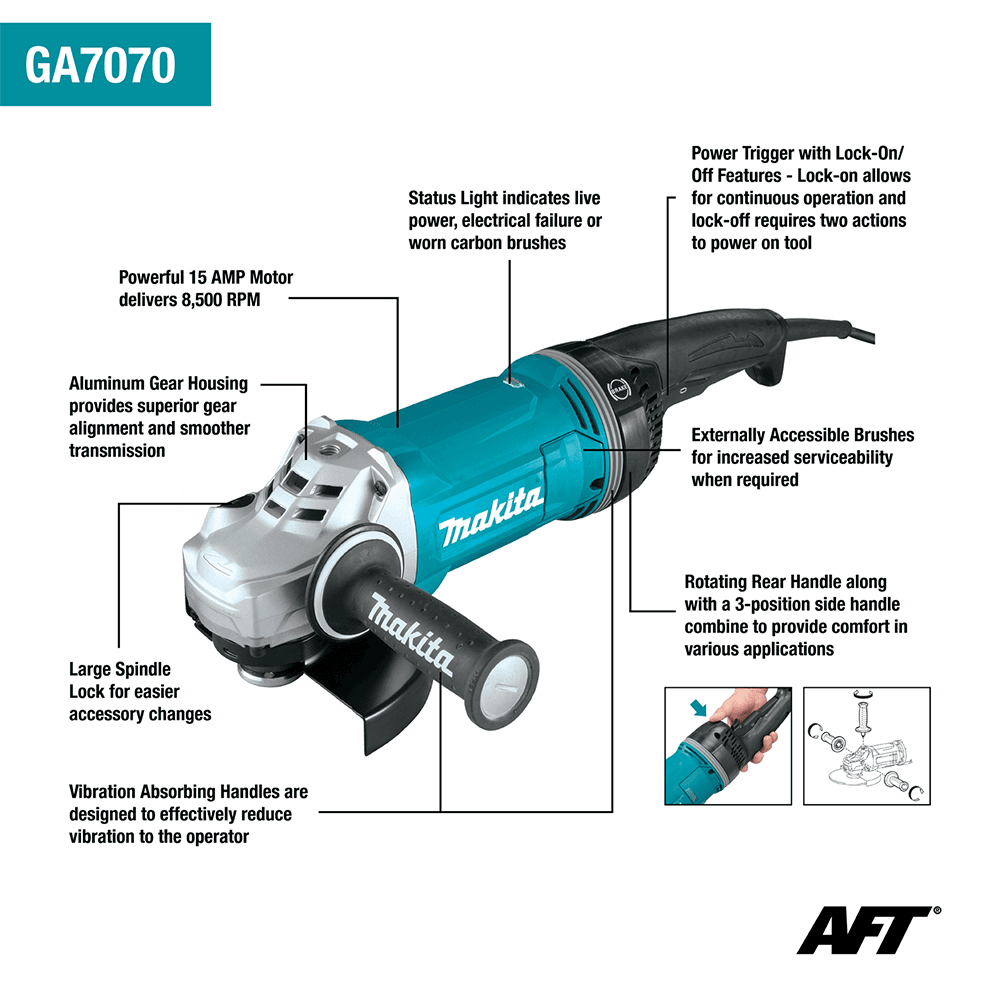 7" Angle Grinder with AFT/Brake Alt 1 - Image