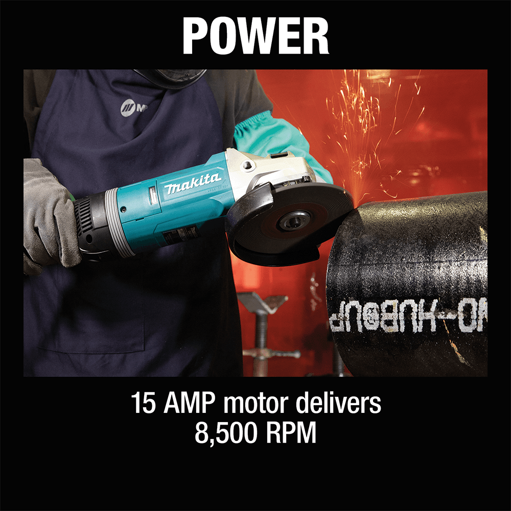 7" Angle Grinder with Rotatable Handle/Lock‑On Switch Alt 4 - Image