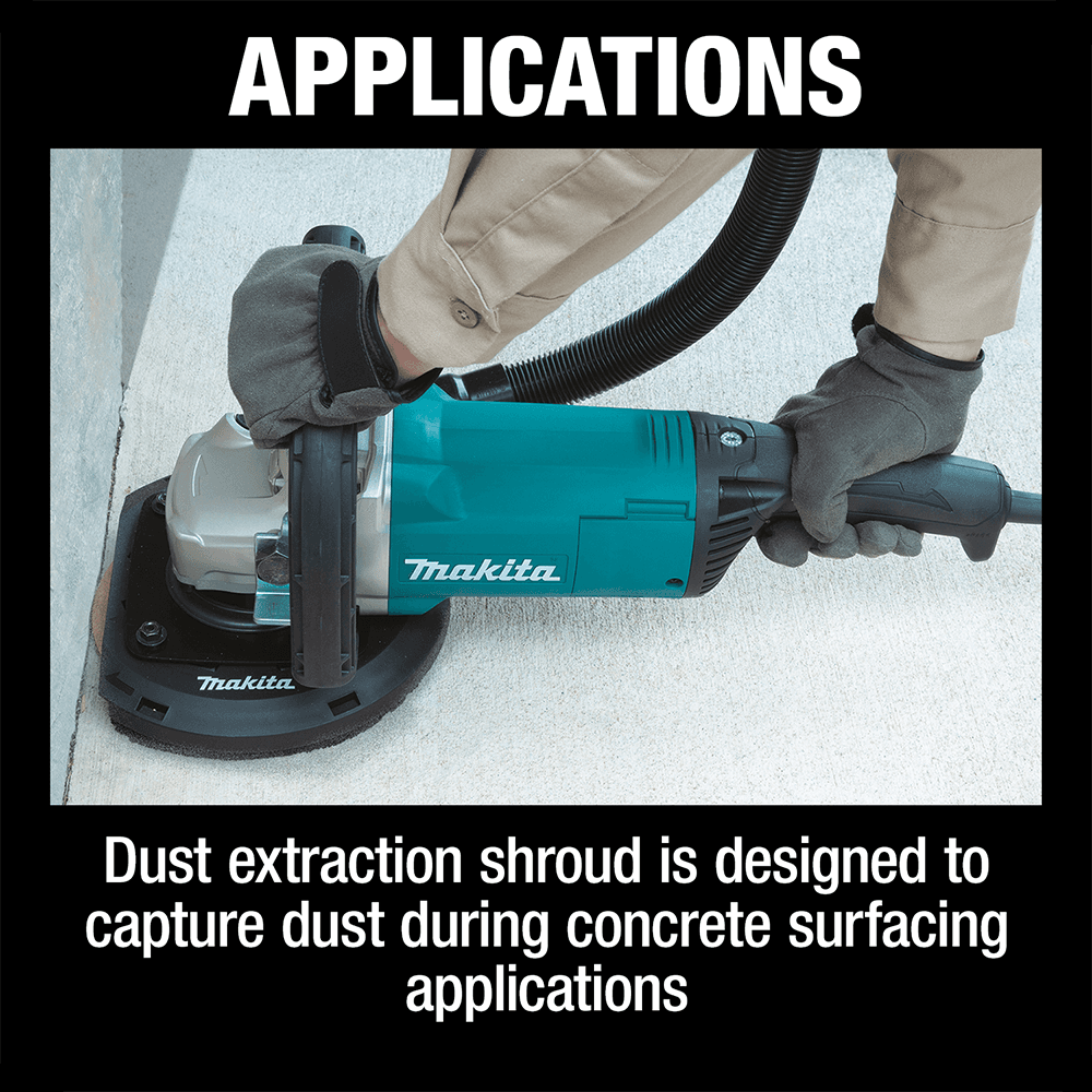 7" Concrete Surface Planer with Dust Extraction Shroud Alt 2 - Image