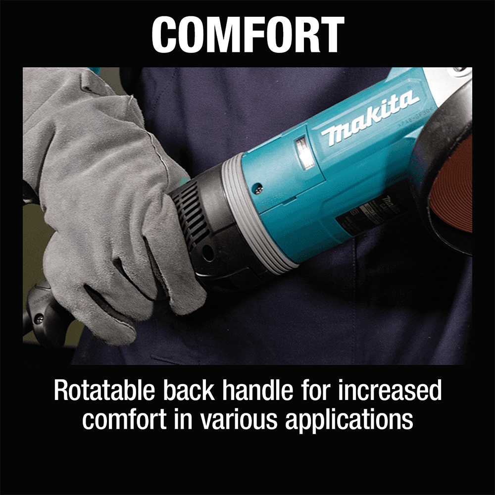 9" Angle Grinder with Rotatable Handle/Lock-On Switch Alt 11 - Image
