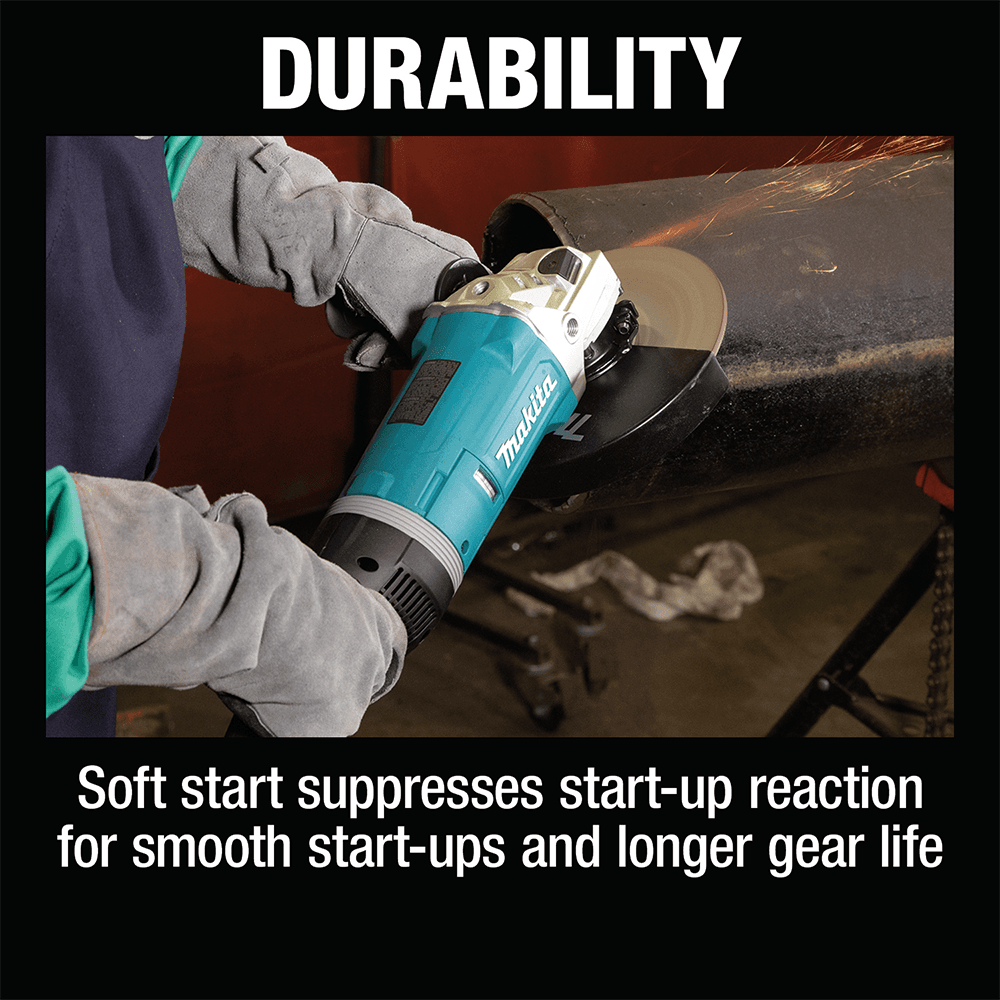 9" Angle Grinder with Rotatable Handle/Lock-On Switch Alt 12 - Image