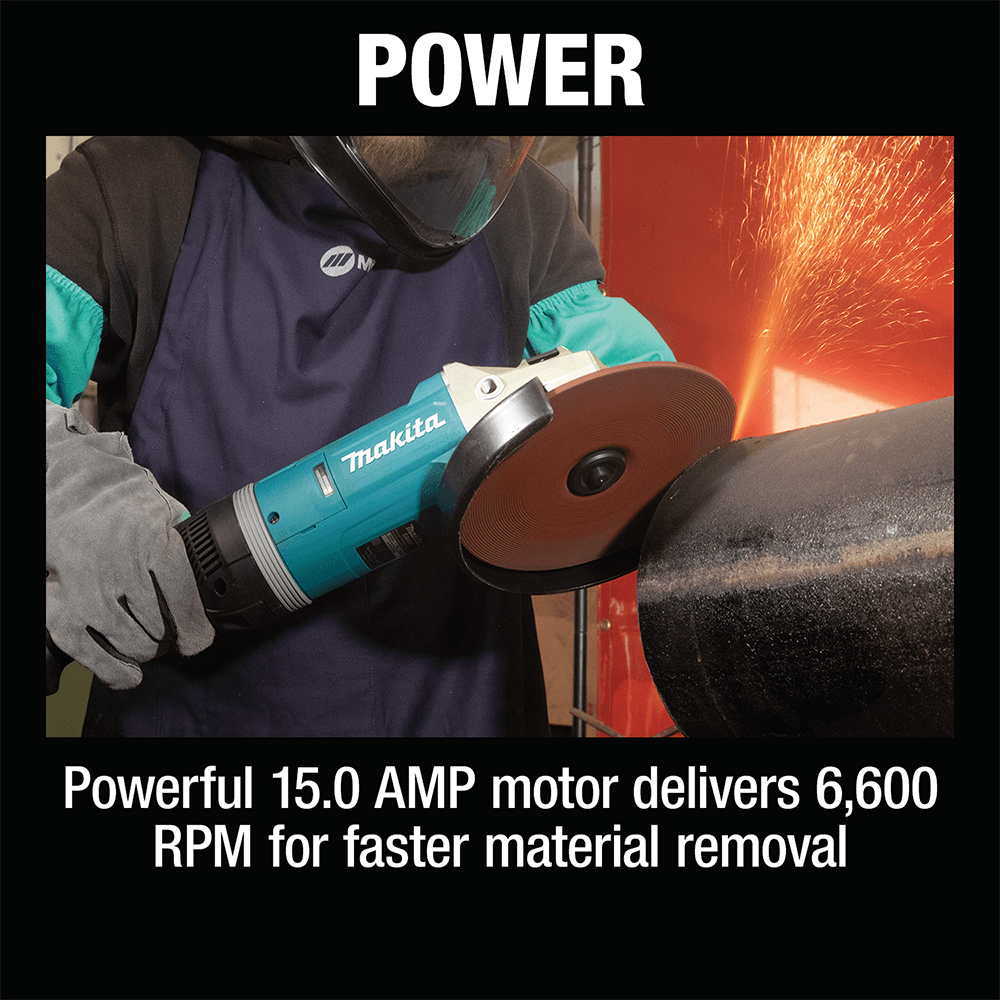 9" Angle Grinder with Rotatable Handle/Lock-On Switch Alt 13 - Image