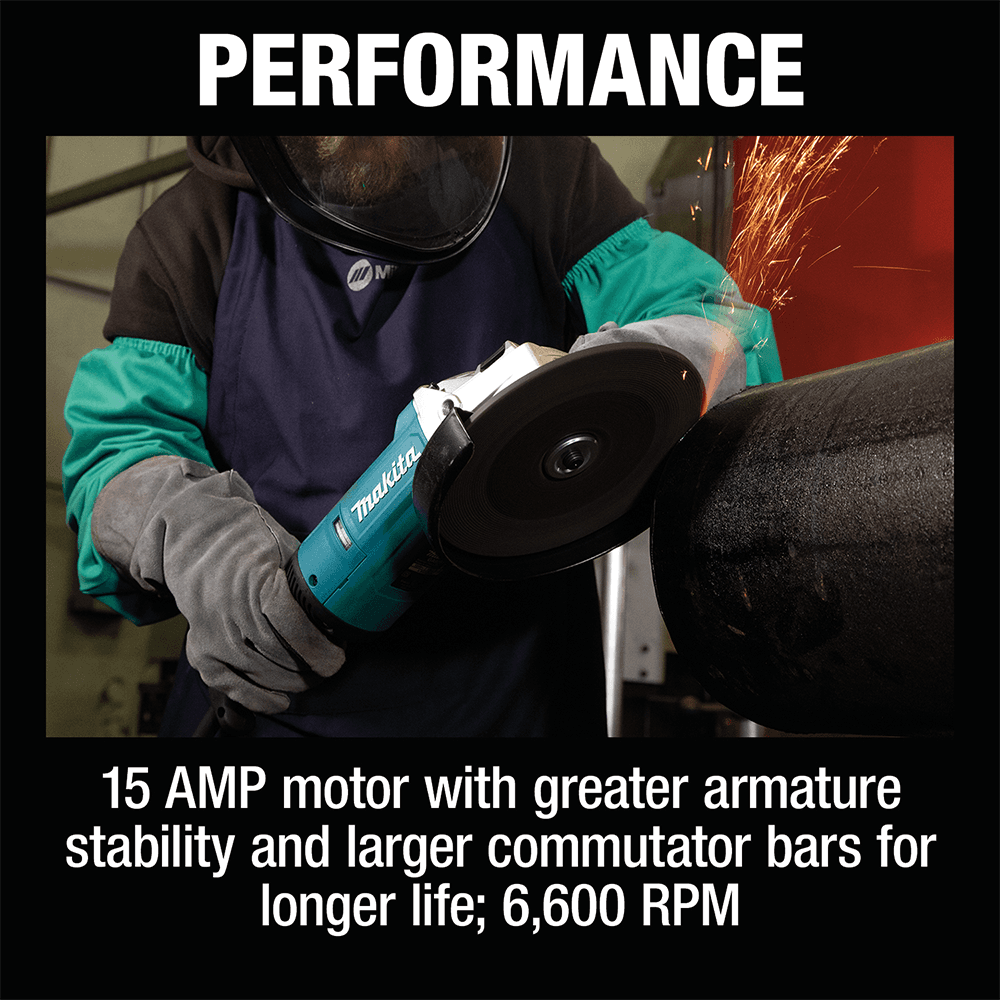 9" Angle Grinder with Lock-On Switch Alt 10 - Image
