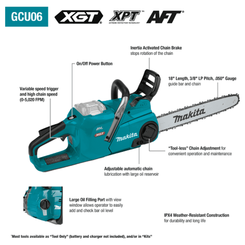 40V Max XGT Brushless Cordless 18" Chain Saw Alt 2 - Image