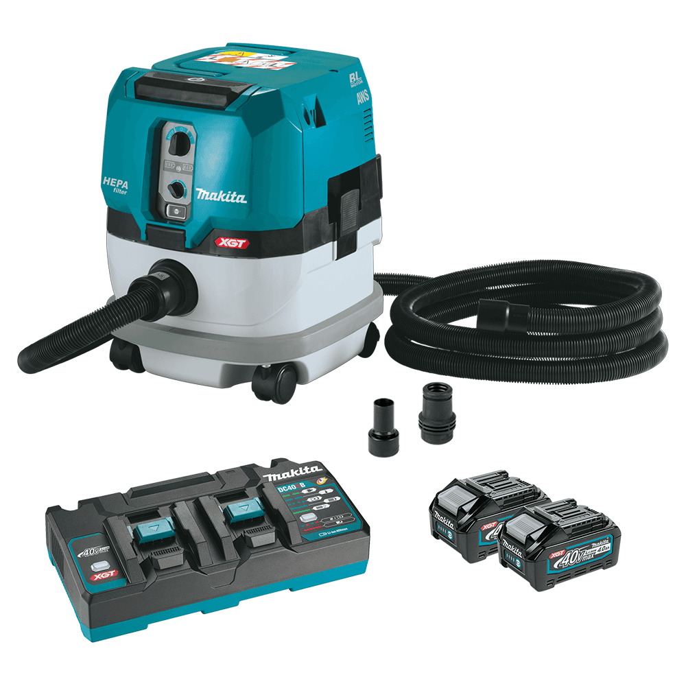 40V max XGT 2.1 Gallon Brushless Cordless HEPA Filter Dry Dust Extractor Kit with AWS Capable (4.0Ah) Main - Image