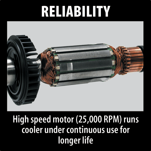 1/4" Paddle Switch Die Grinder with AC/DC Switch Alt 6 - Image