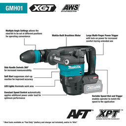 40V max XGT Brushless Cordless SDS-MAX AVT Demolition Hammer Kit with AWS Capable (4.0 Ah) Alt 14 - Image