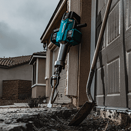 70 lb. AVT Breaker Hammer Kit AWS Capable with 4 Batteries, 1‑1/8" Hex Alt 26 - Image