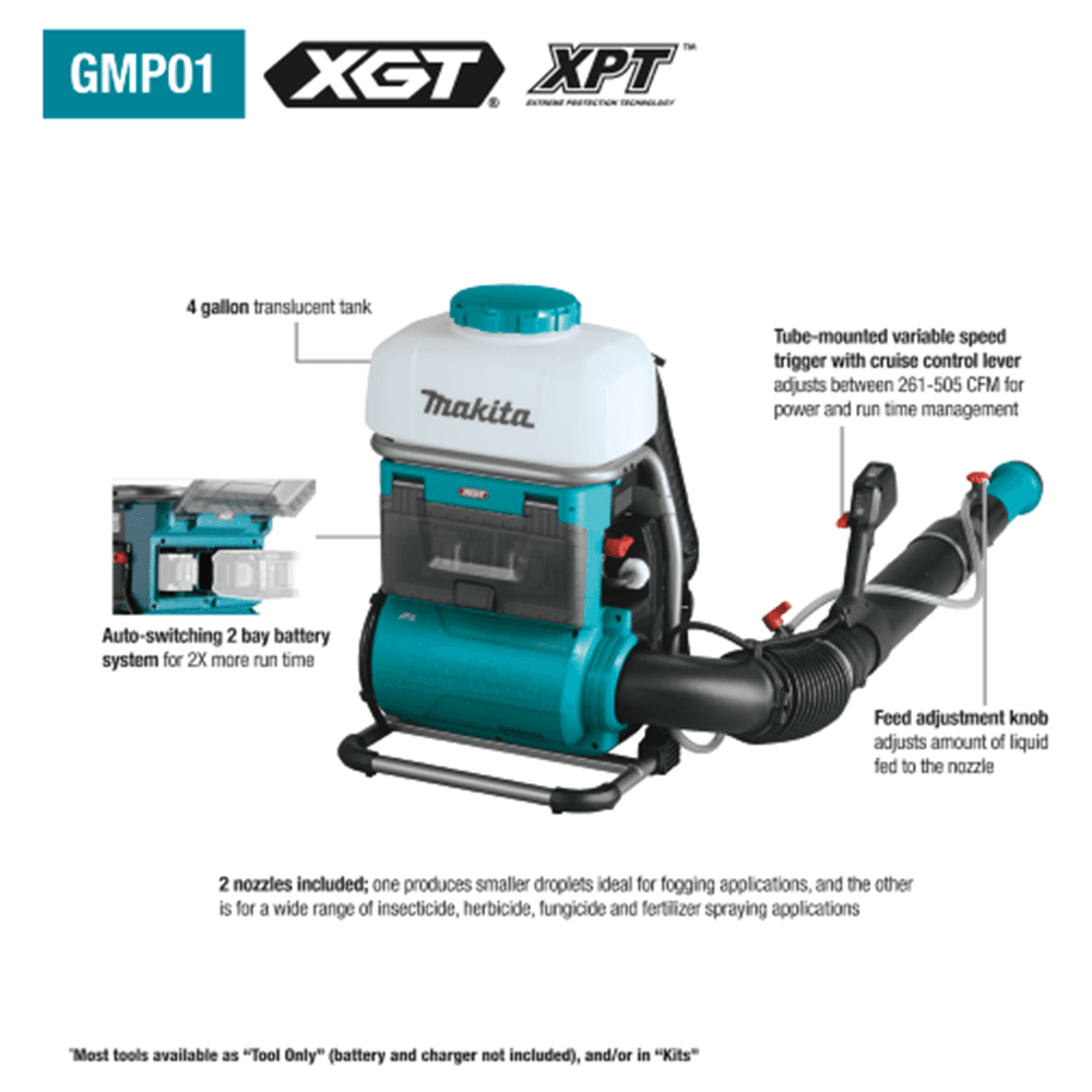 40V Max XGT Brushless 4 Gallon Backpack Mist Blower Kit (8.0 Ah) Alt 2 - Image