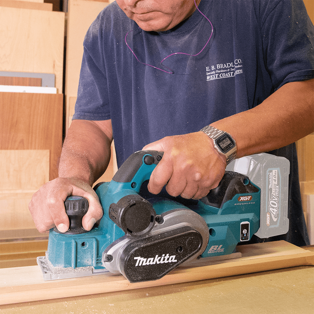 40V max XGT Brushless Cordless 3-1/4" Planer Tool Only with AWS Capable Alt 4 - Image
