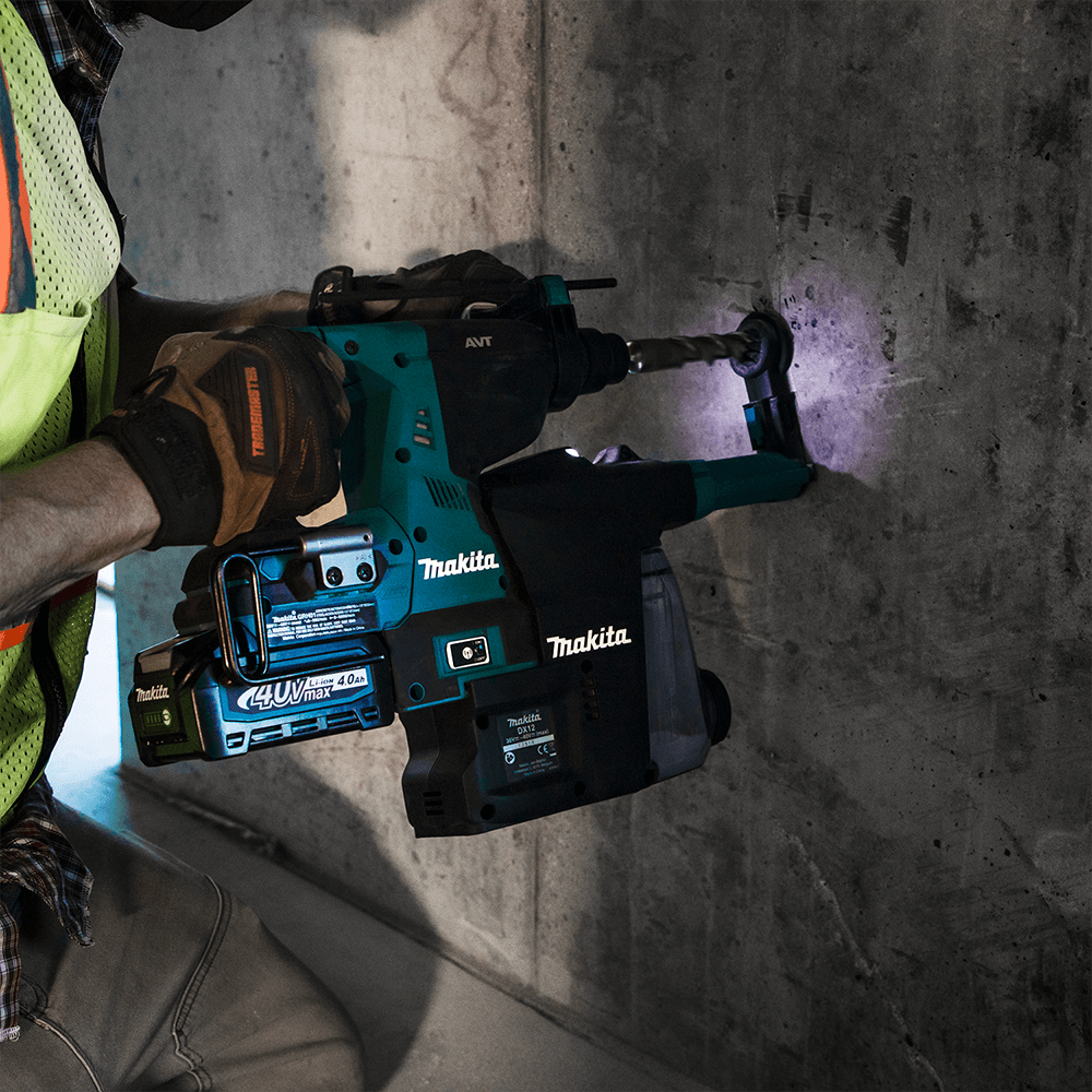 40 V Max XGT Brushless Cordless 1-1/8" SDS-PLUS AVT Rotary Hammer Kit with Dust Extractor/AFT/AWS Capable (4.0Ah) Alt 15 - Image