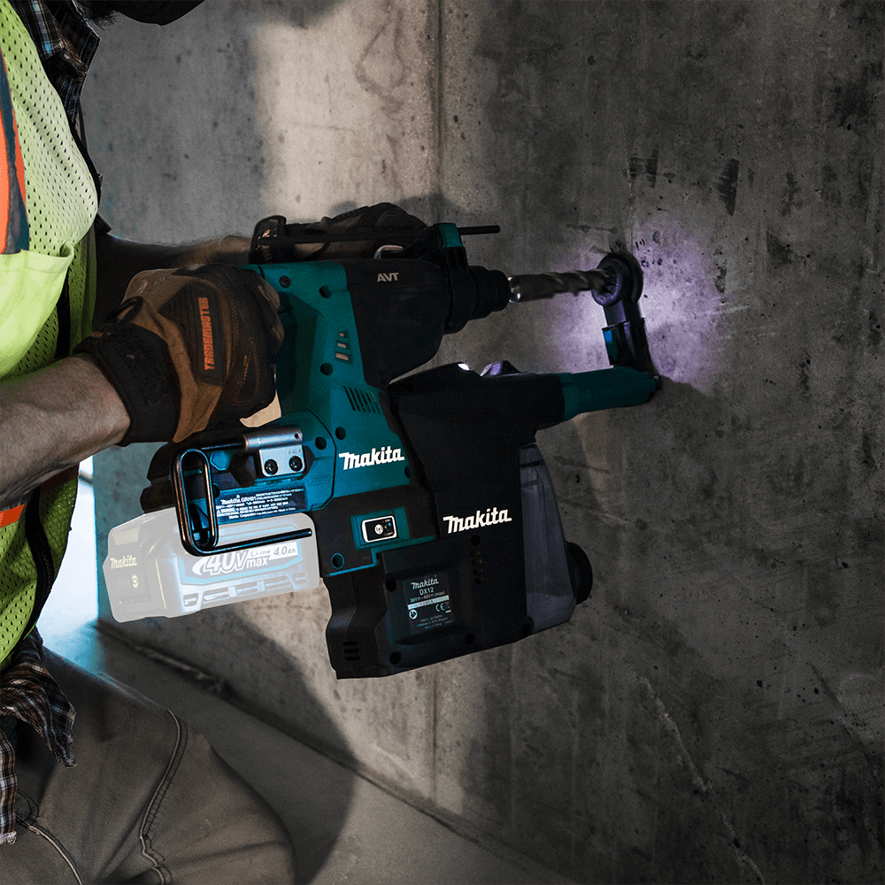 40 V Max XGT Brushless Cordless 1-1/8" SDS-PLUS AVT Rotary Hammer Tool Only with Dust Extractor/AFT/AWS Capable Alt 15 - Image