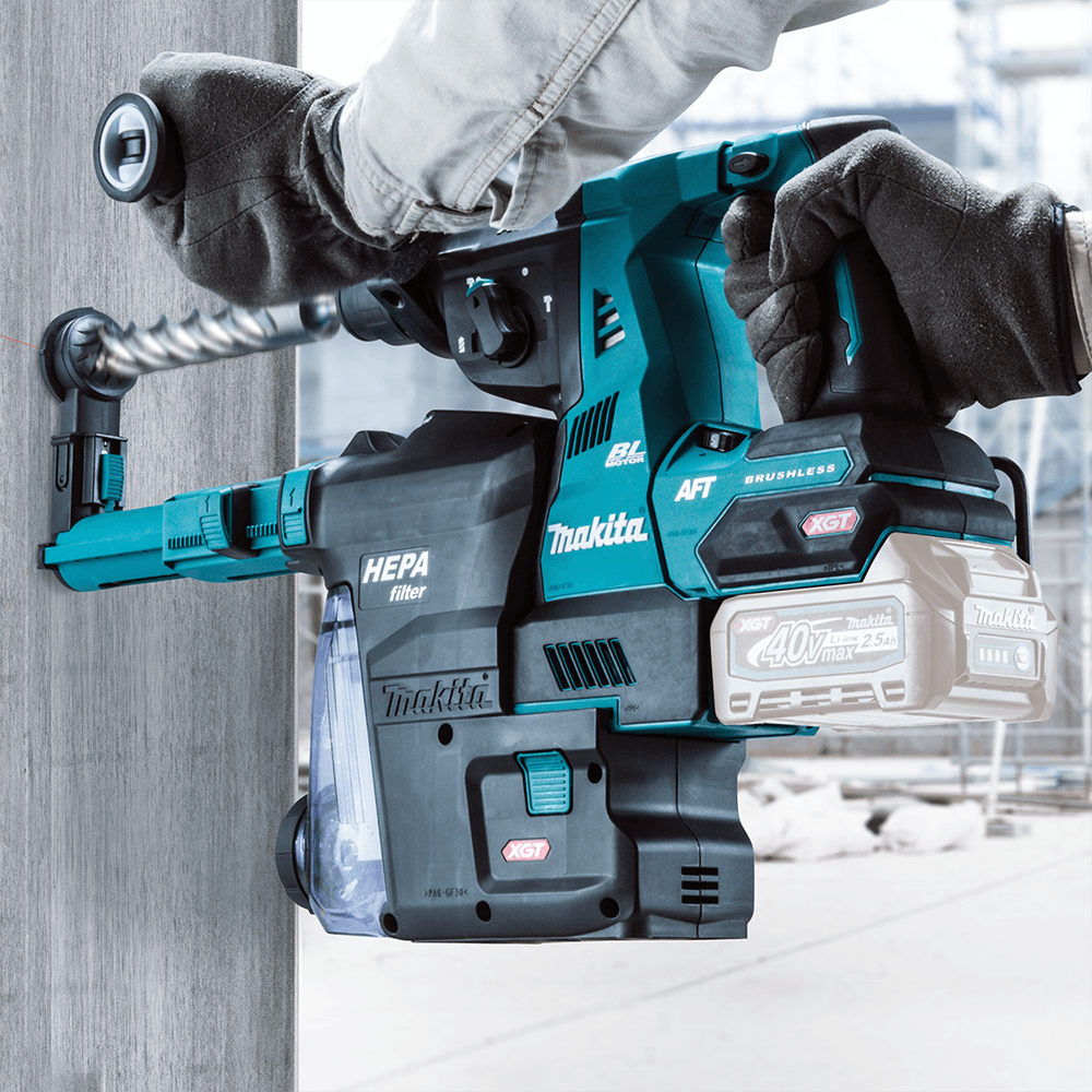 40 V Max XGT Brushless Cordless 1-1/8" SDS-PLUS AVT Rotary Hammer Tool Only with Dust Extractor/AFT/AWS Capable Alt 2 - Image