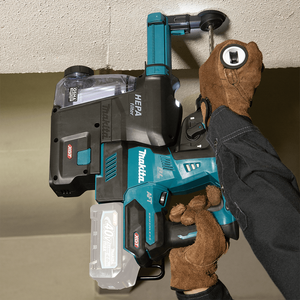 40 V Max XGT Brushless Cordless 1-1/8" SDS-PLUS AVT Rotary Hammer Tool Only with Dust Extractor/AFT/AWS Capable Alt 3 - Image