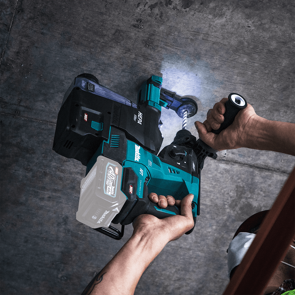 40 V Max XGT Brushless Cordless 1-1/8" SDS-PLUS AVT Rotary Hammer Tool Only with Dust Extractor/AFT/AWS Capable Alt 4 - Image
