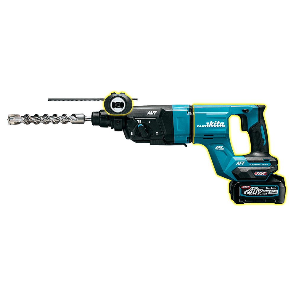 40 V Max XGT Brushless Cordless 1-1/8" SDS-PLUS AVT D-Handle Rotary Hammer Kit with AFT/AWS Capable (4.0 Ah) Alt 3 - Image