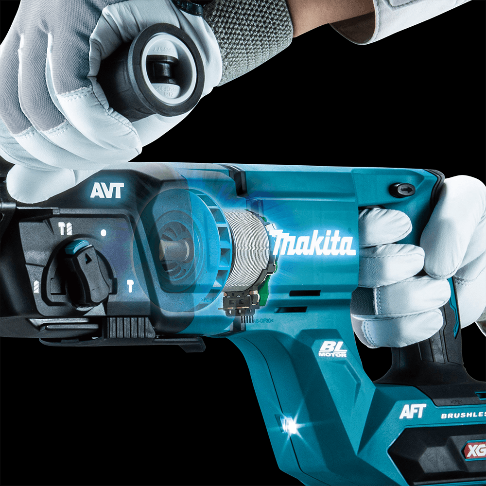 40 V Max XGT Brushless Cordless 1-1/8" SDS-PLUS AVT D-Handle Rotary Hammer Kit with AFT/AWS Capable (4.0 Ah) Alt 5 - Image