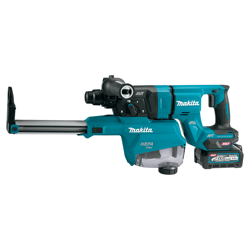 40 V Max XGT Brushless 1-1/8" SDS-PLUS AVT D-Handle Rotary Hammer Kit with Dust Extractor/AFT/AWS Capable (4.0Ah) Alt 1 - Image