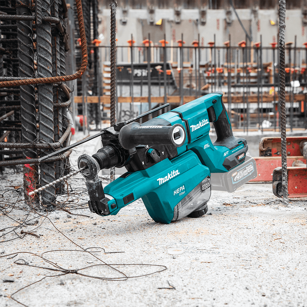 40 V Max XGT Brushless 1-1/8" SDS-PLUS AVT D-Handle Rotary Hammer Tool Only with Dust Extractor/AFT/AWS Capable Alt 4 - Image