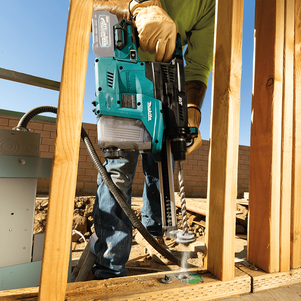 40 V Max XGT Brushless Cordless 1-3/16" SDS-PLUS AVT Rotary Hammer Tool Only with Dust Extractor/AFT/AWS Capable Alt 3 - Image