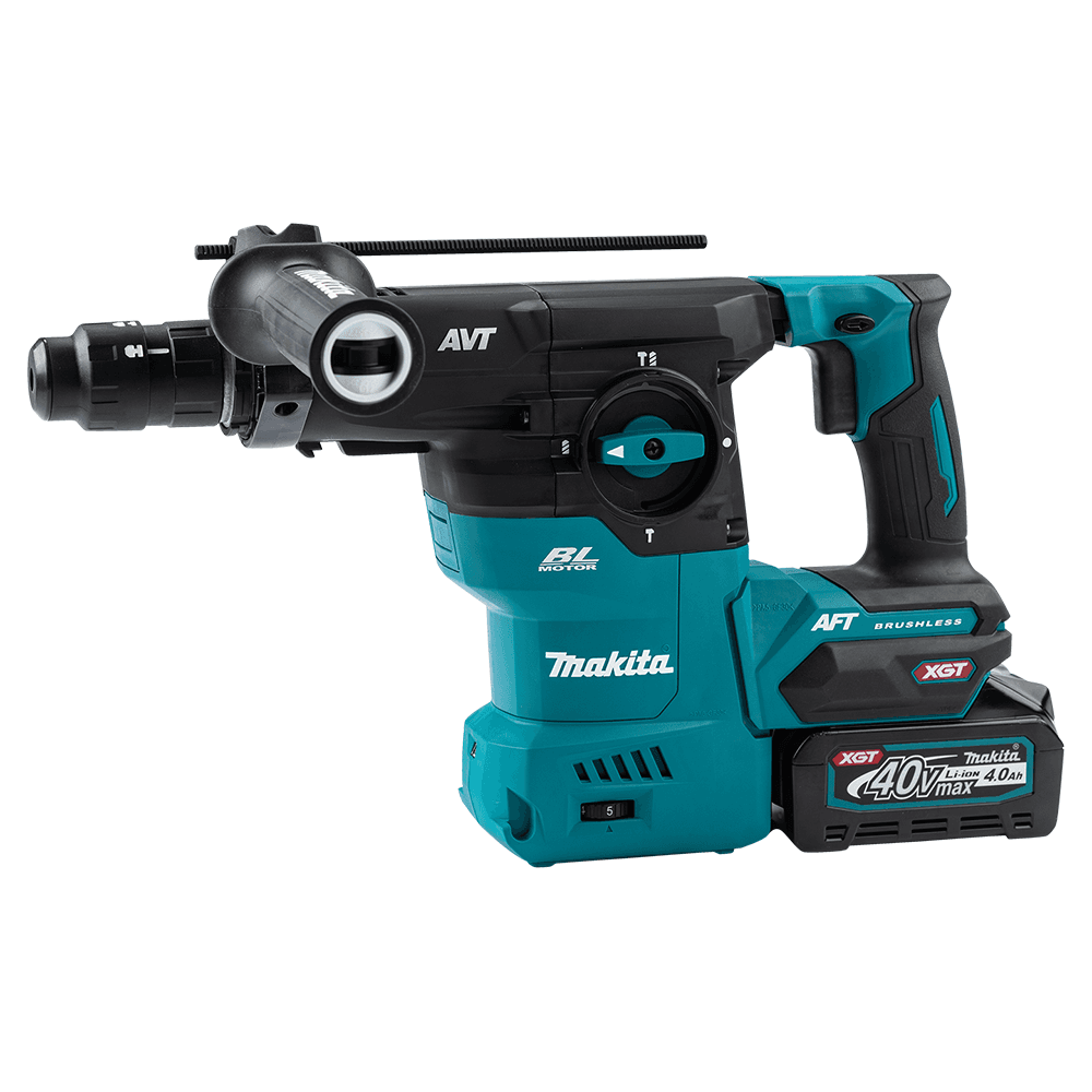 40 V Max XGT Brushless Cordless 1-3/16" SDS-PLUS AVT Rotary Hammer Kit with Interchangeable Chuck/AWS Capable (4.0Ah) Alt 1 - Image