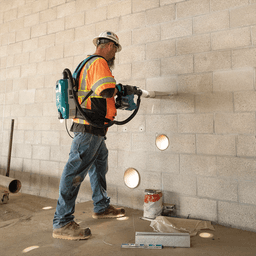 40 V Max XGT Brushless Cordless 1-3/16" SDS-PLUS AVT Rotary Hammer Kit with Interchangeable Chuck/AWS Capable (4.0Ah) Alt 4 - Image