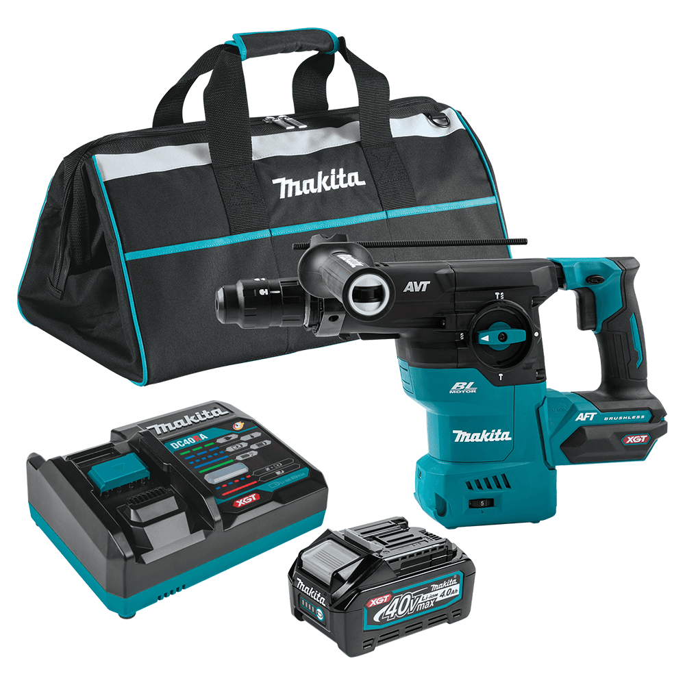 40 V Max XGT Brushless Cordless 1-3/16" SDS-PLUS AVT Rotary Hammer Kit with Interchangeable Chuck/AWS Capable (4.0Ah) Main - Image