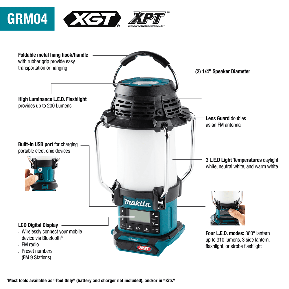 40V max XGT Cordless Lantern with Radio Tool Only Alt 2 - Image