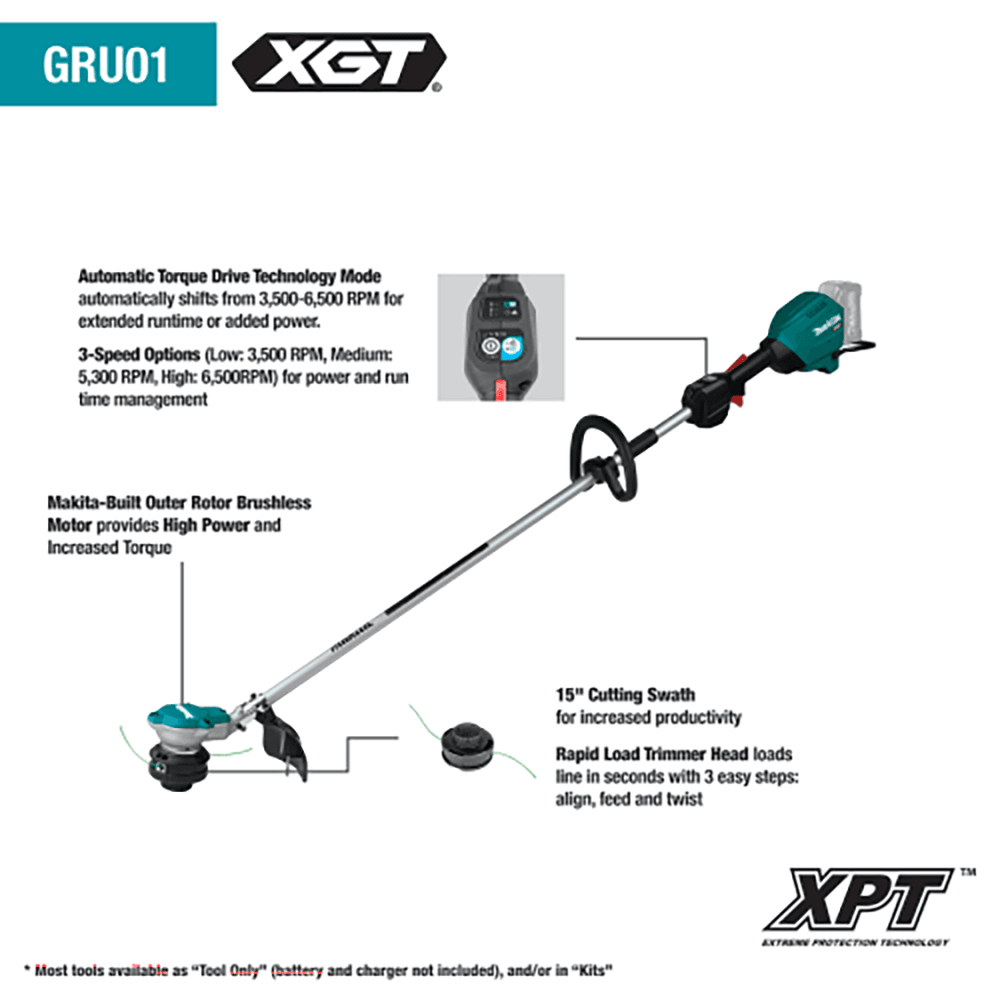 40V Max XGT Brushless Cordless 15" String Trimmer Kit (5.0Ah) Alt 2 - Image