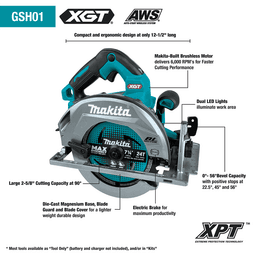 40V max XGT Brushless Cordless 7-1/4" Circular Saw Tool Only with AWS Capable Alt 3 - Image