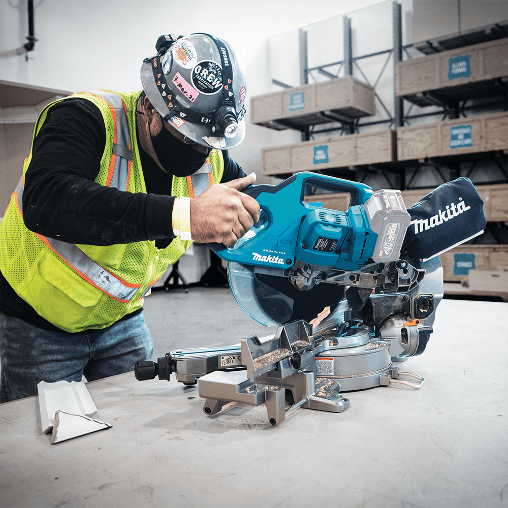 40V max XGT Brushless Cordless 8-1/2" Dual-Bevel Sliding Compound Miter Saw Tool Only with AWS Capable Alt 7 - Image