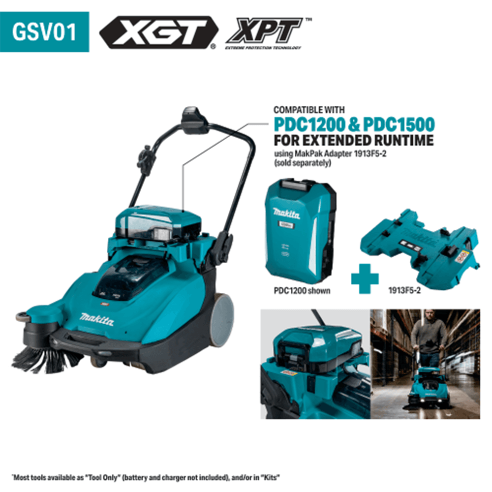 40V Max XGT 25‑1/2" Cordless Vacuum Sweeper Kit (8.0Ah) Alt 1 - Image