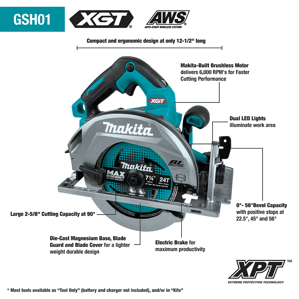 GT400M1D1 40V max XGT Brushless Cordless 4-Piece Combo Kit (2.5Ah/4.0Ah) Alt 13 - Image