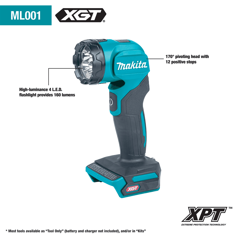 GT400M1D1 40V max XGT Brushless Cordless 4-Piece Combo Kit (2.5Ah/4.0Ah) Alt 14 - Image