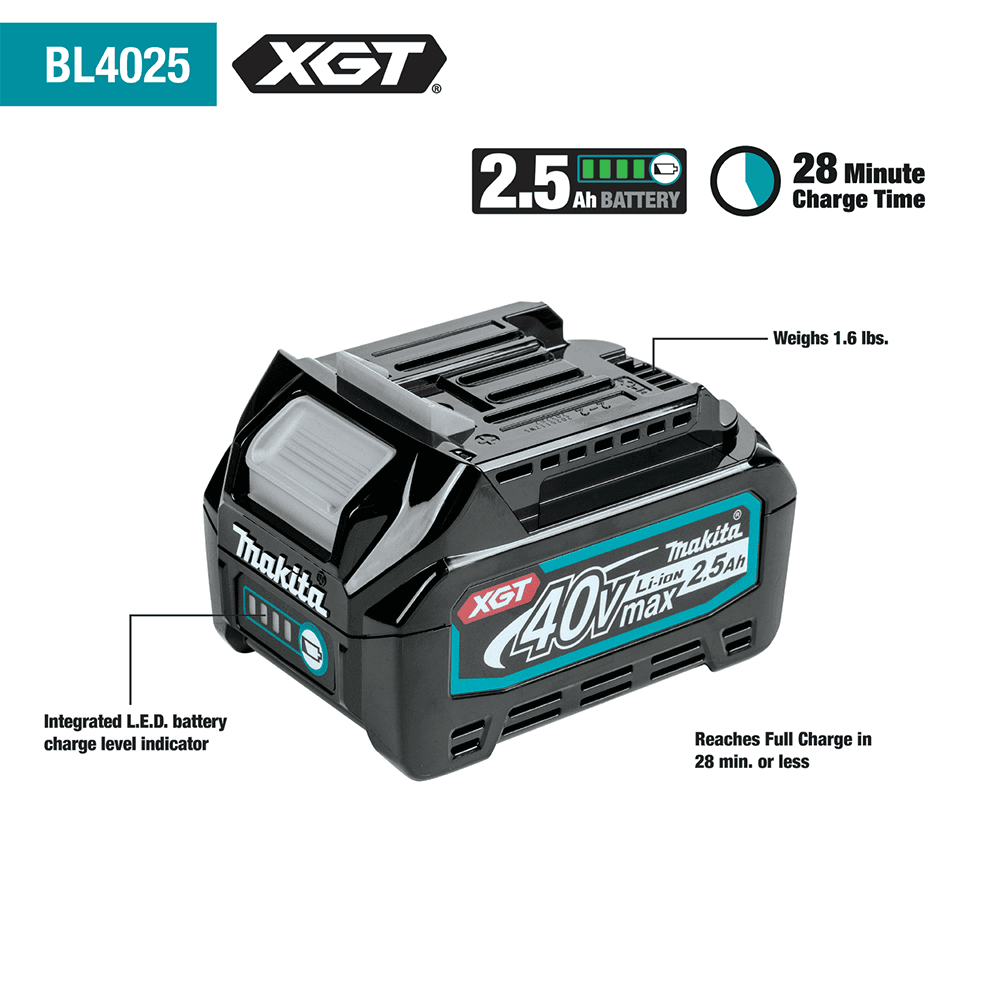 40V max XGT Brushless Cordless 4-Piece Combo Kit (2.5Ah/4.0Ah) Alt 22 - Image