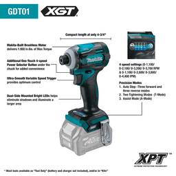 40V max XGT Brushless Cordless 4-Piece Combo Kit (2.5Ah/4.0Ah) Alt 23 - Image